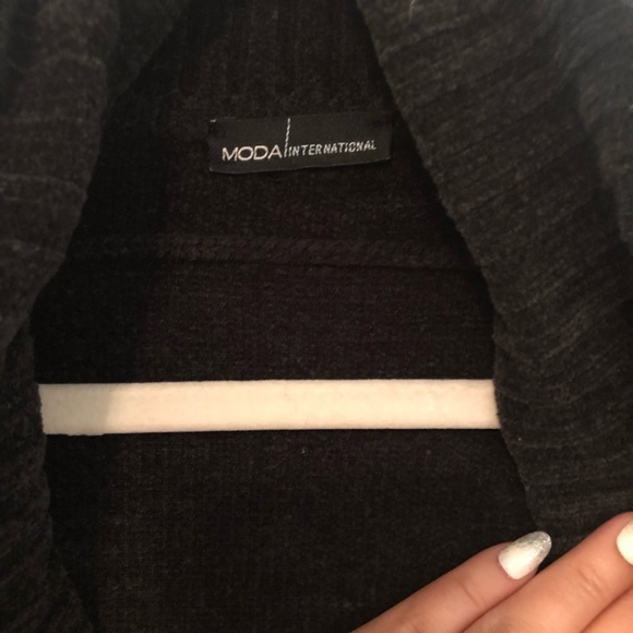 Moda International Black Cowl Neck Sweater - Picture 5 of 7